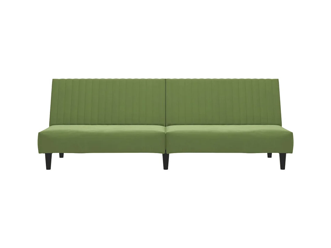 Sofá cama de 2 plazas terciopelo verde claro