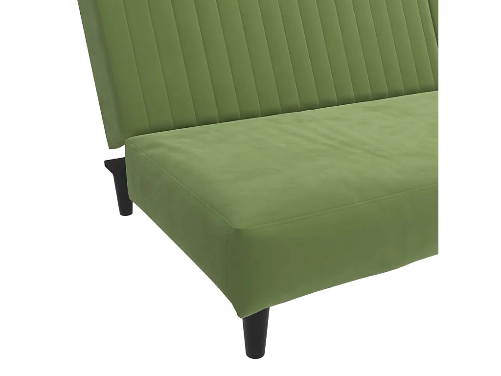 Sofá cama de 2 plazas terciopelo verde claro
