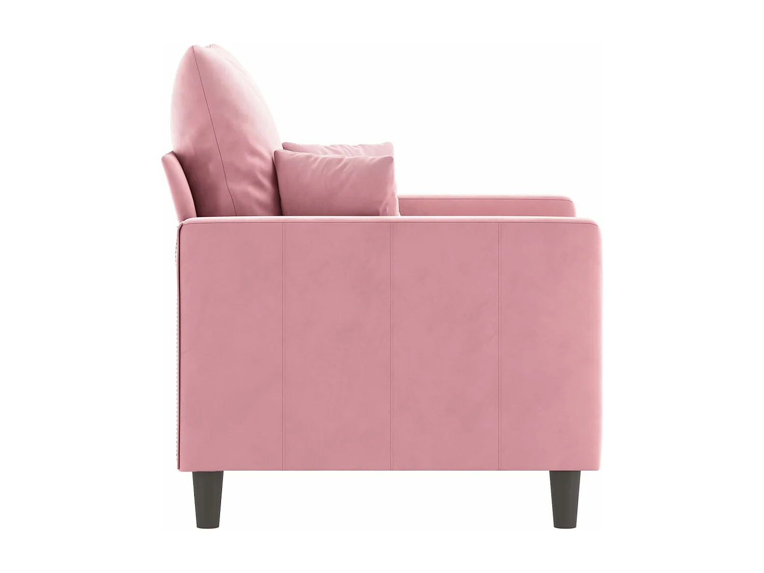 Fauteuil Rose 60 cm Velours