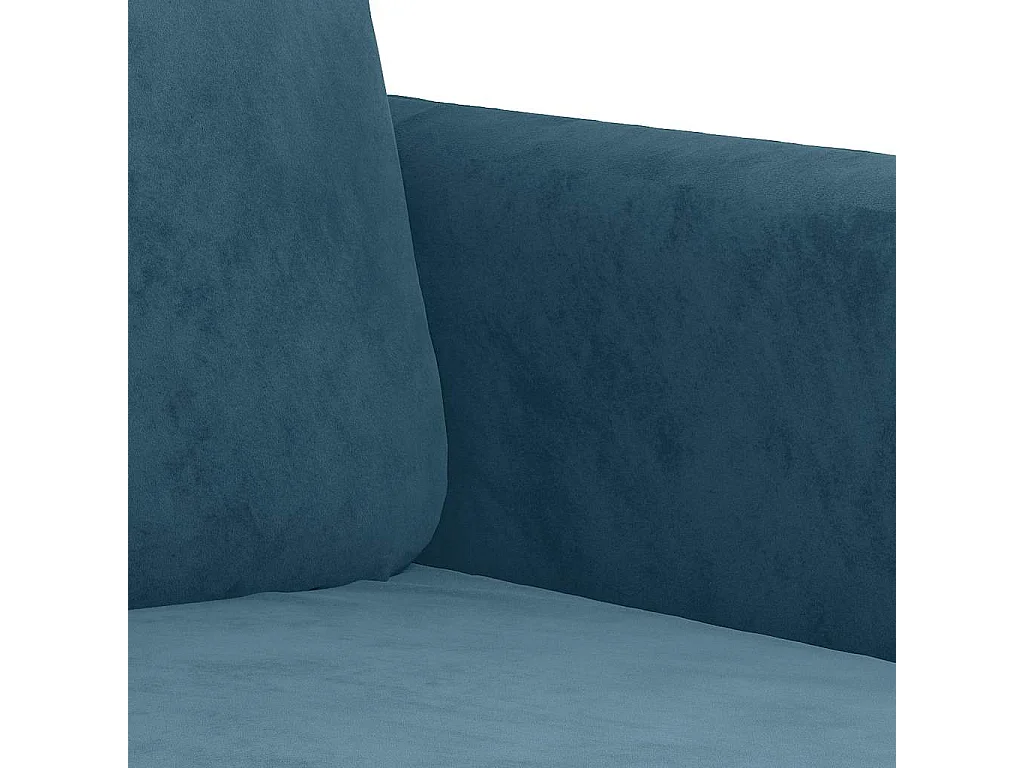 Set di Divani 2 pz Blu in Velluto