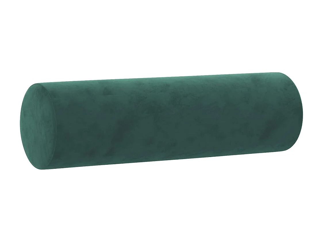 Canapé 2 places avec oreillers vert foncé 140 cm velours