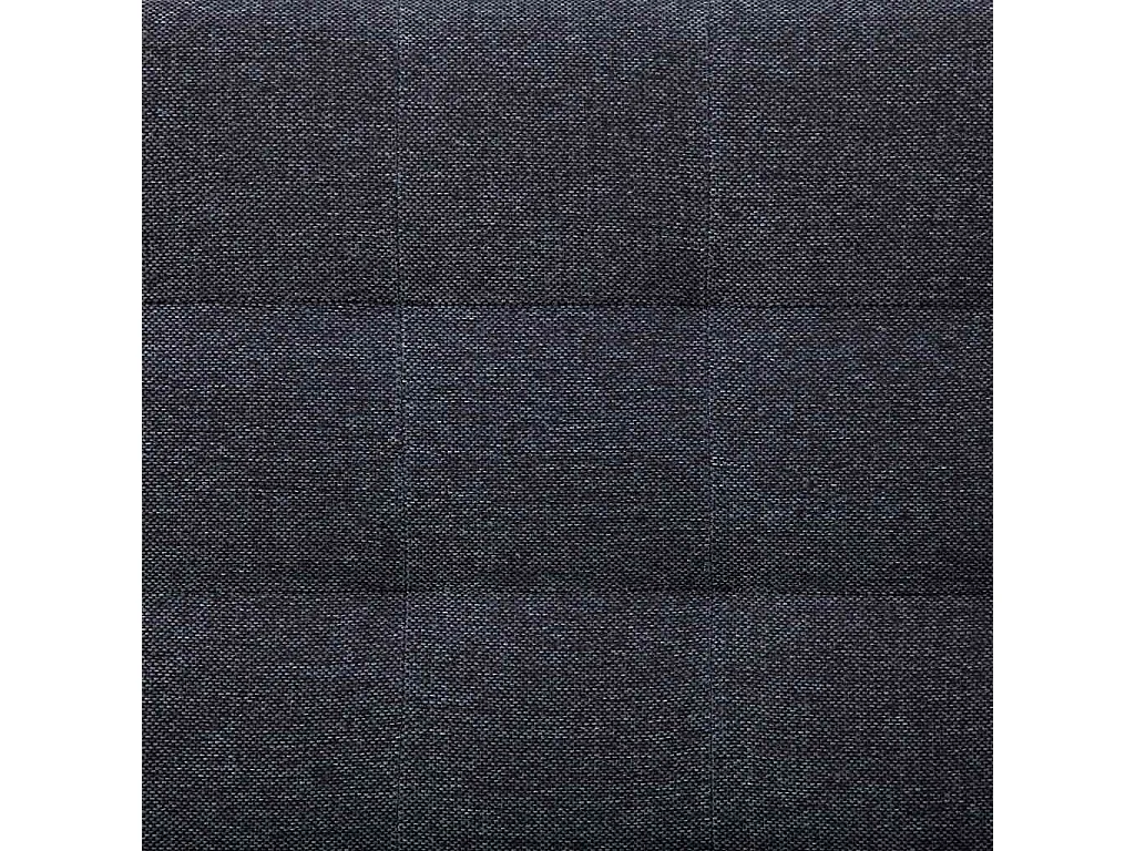 Canapé d'angle convertible clic-clac 3 places en tissu gris foncé