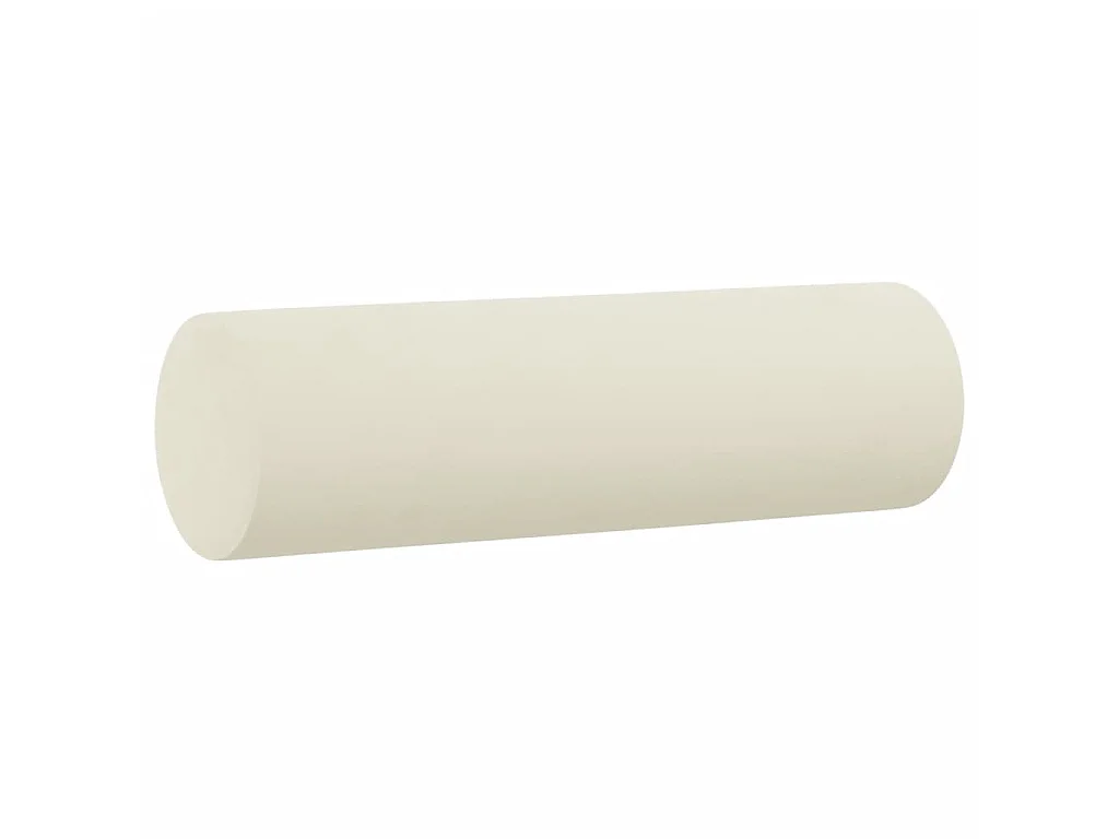 Juego de sofás con cojines 3 piezas terciopelo crema