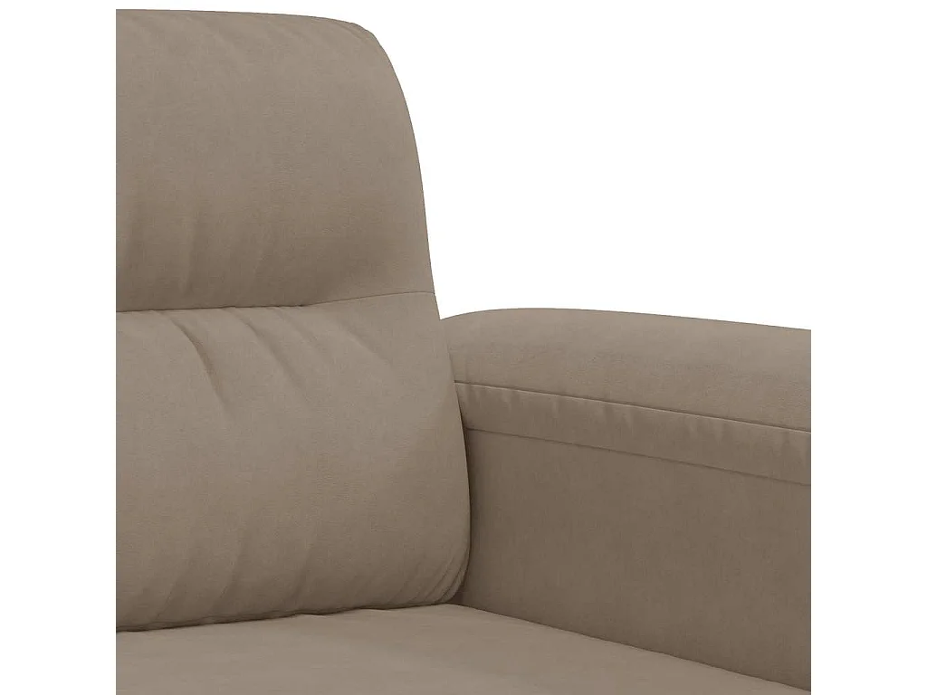 Tweezitsbank 140 cm microvezelstof taupe