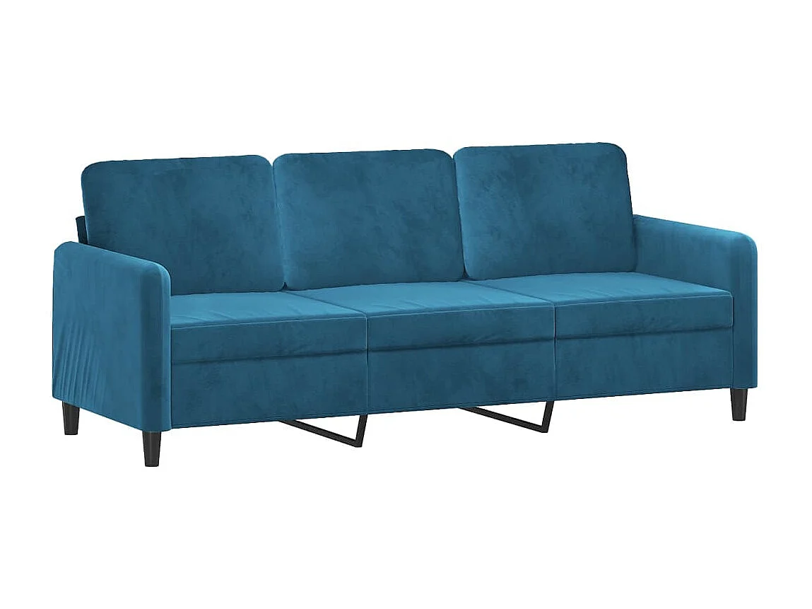 2-delige Loungeset met kussens fluweel blauw