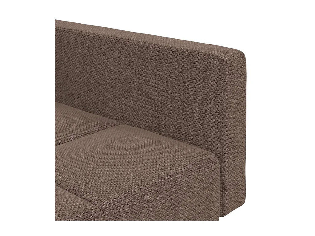 Slaapbank 2-zits met 2 kussens stof taupe