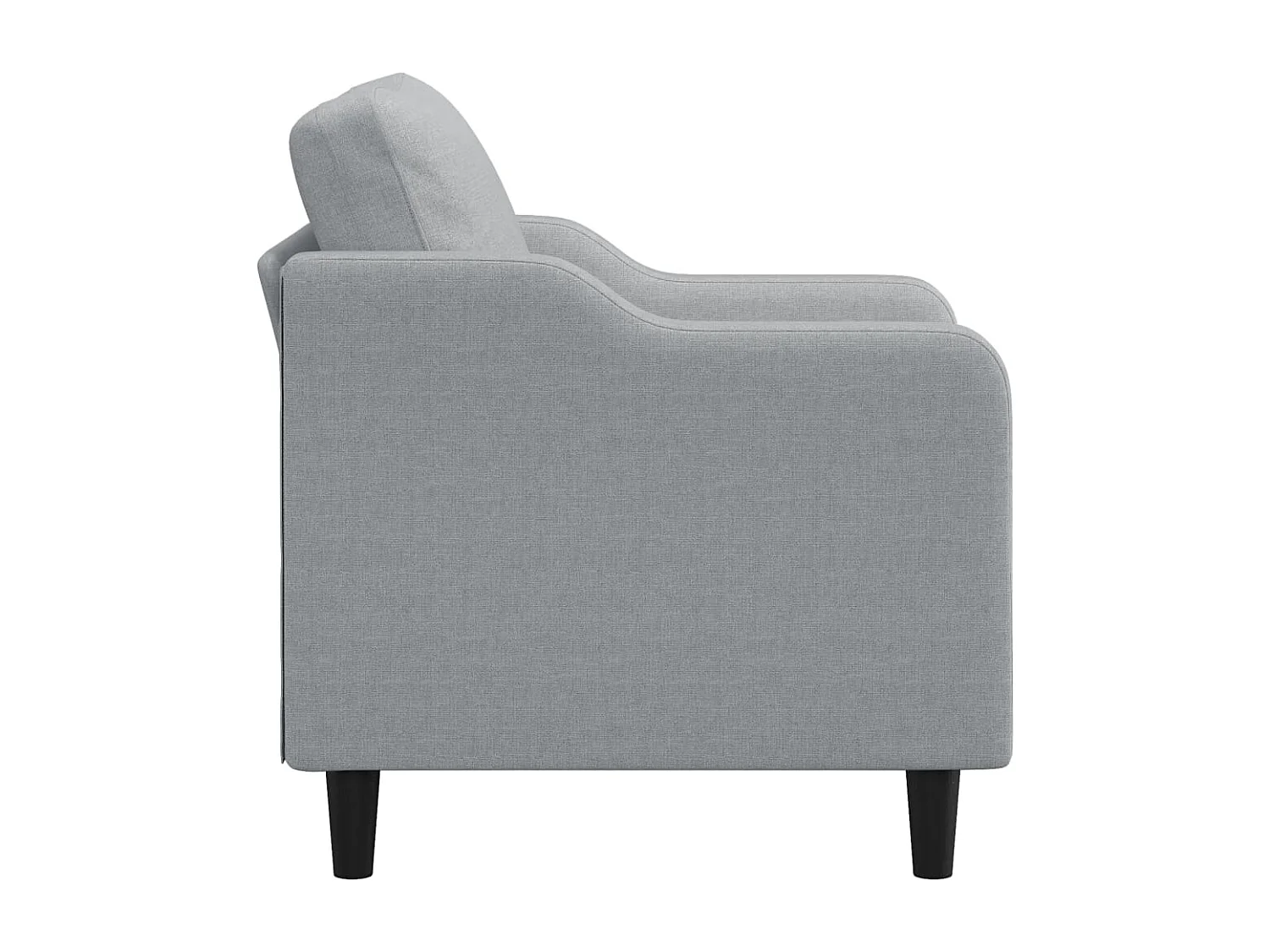 Fauteuil 60 cm stof lichtgrijs