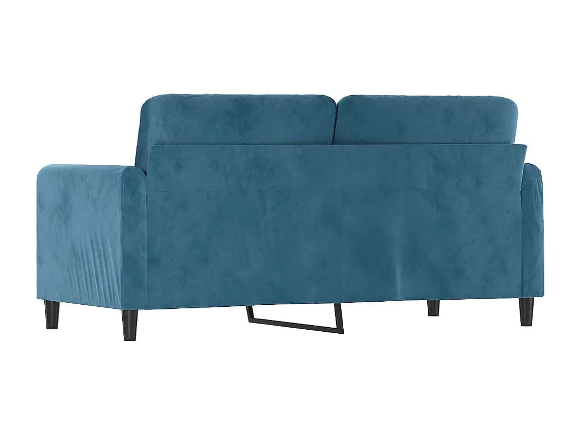 2-Sitzer-Sofa Blau 140 cm Samt