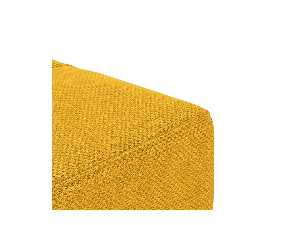 Schlafsofa 2-Sitzer mit 2 Kissen Gelb Stoff