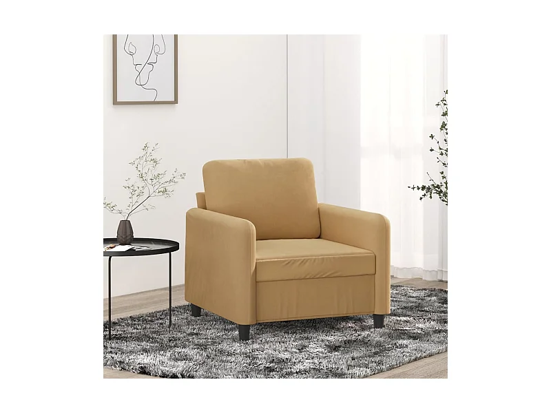 Sessel Braun 60 cm Samt