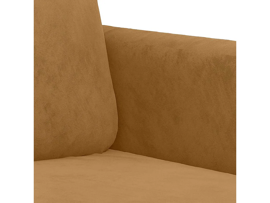 Fauteuil Marron 60 cm Velours