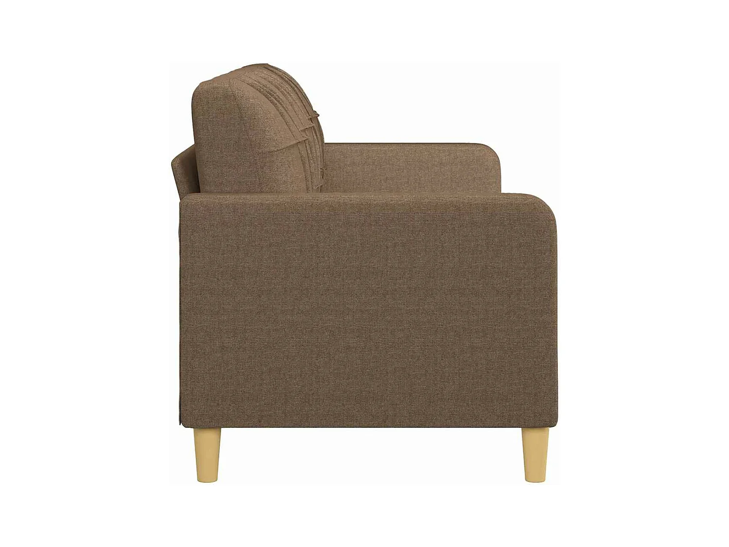 Canapé à 3 places Marron 180 cm Tissu