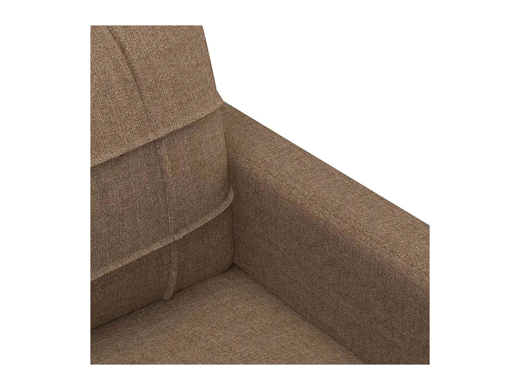 Canapé à 3 places Marron 180 cm Tissu