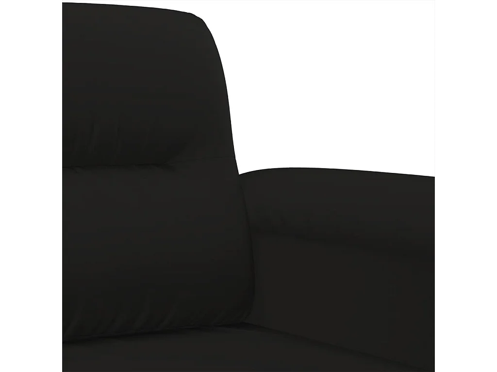 Fauteuil 60 cm microvezelstof zwart