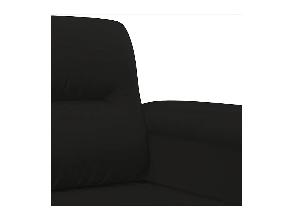 Chaise de canapé noir 60 cm tissu microfibre
