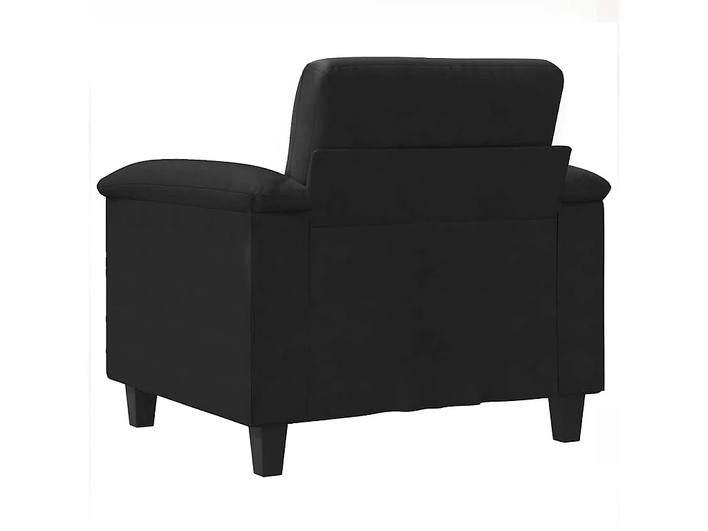 Chaise de canapé noir 60 cm tissu microfibre