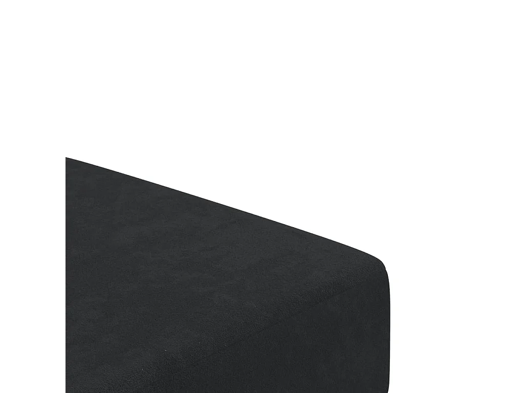 Sofá cama de 2 plazas terciopelo negro
