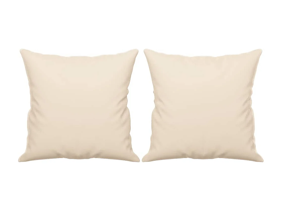 Tweezitsbank met kussens 120 cm microvezelstof beige