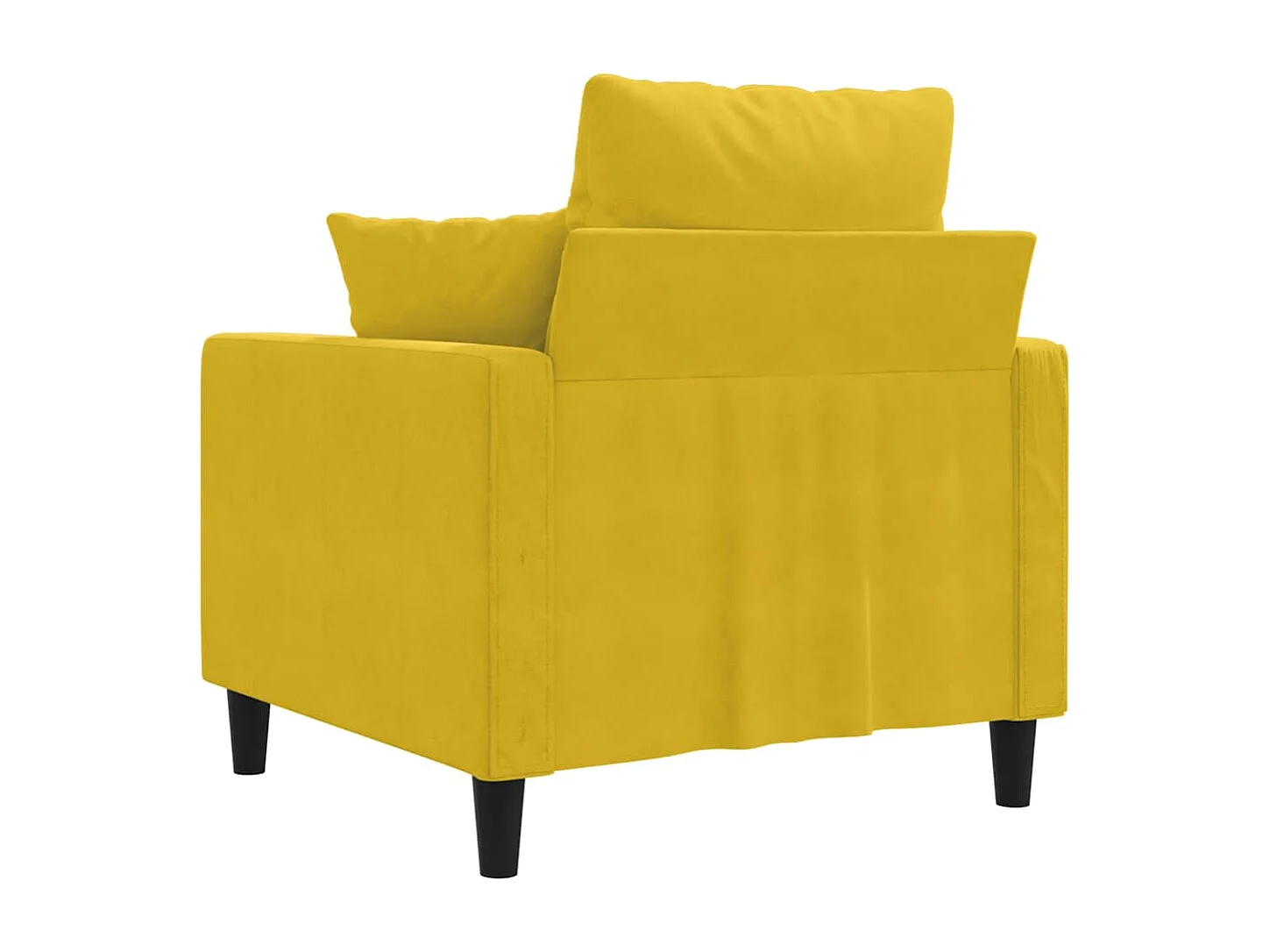 Fauteuil Jaune 60 cm Velours