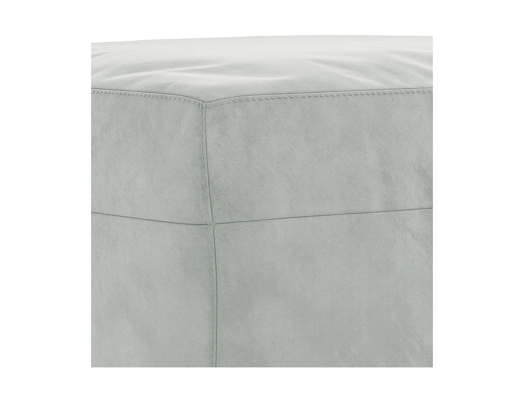 Ensemble de canapés 3 pcs avec coussins Gris clair Velours