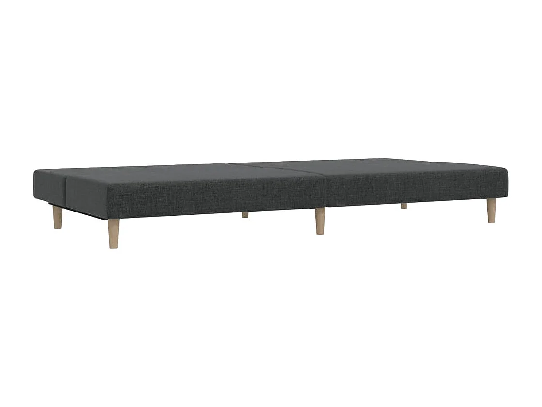 Schlafsofa 2-Sitzer Dunkelgrau Stoff