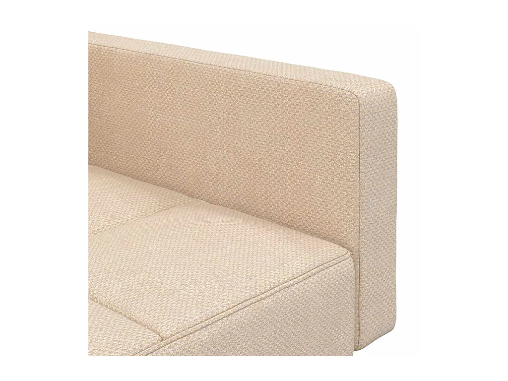 Sofá cama de 2 plazas con dos almohadas tela color crema