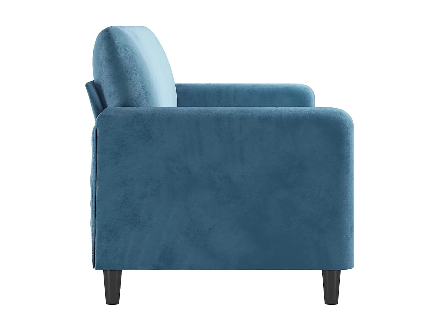 3-Sitzer-Sofa Blau 180 cm Samt
