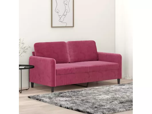 Kauf Unique 2-Sitzer-Sofa Weinrot 140 cm Samt