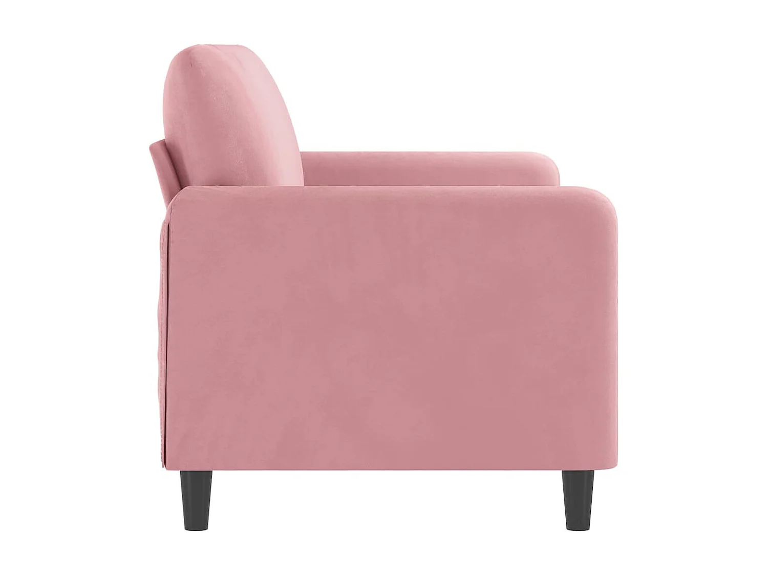 Canapé à 2 places Rose 140 cm Velours