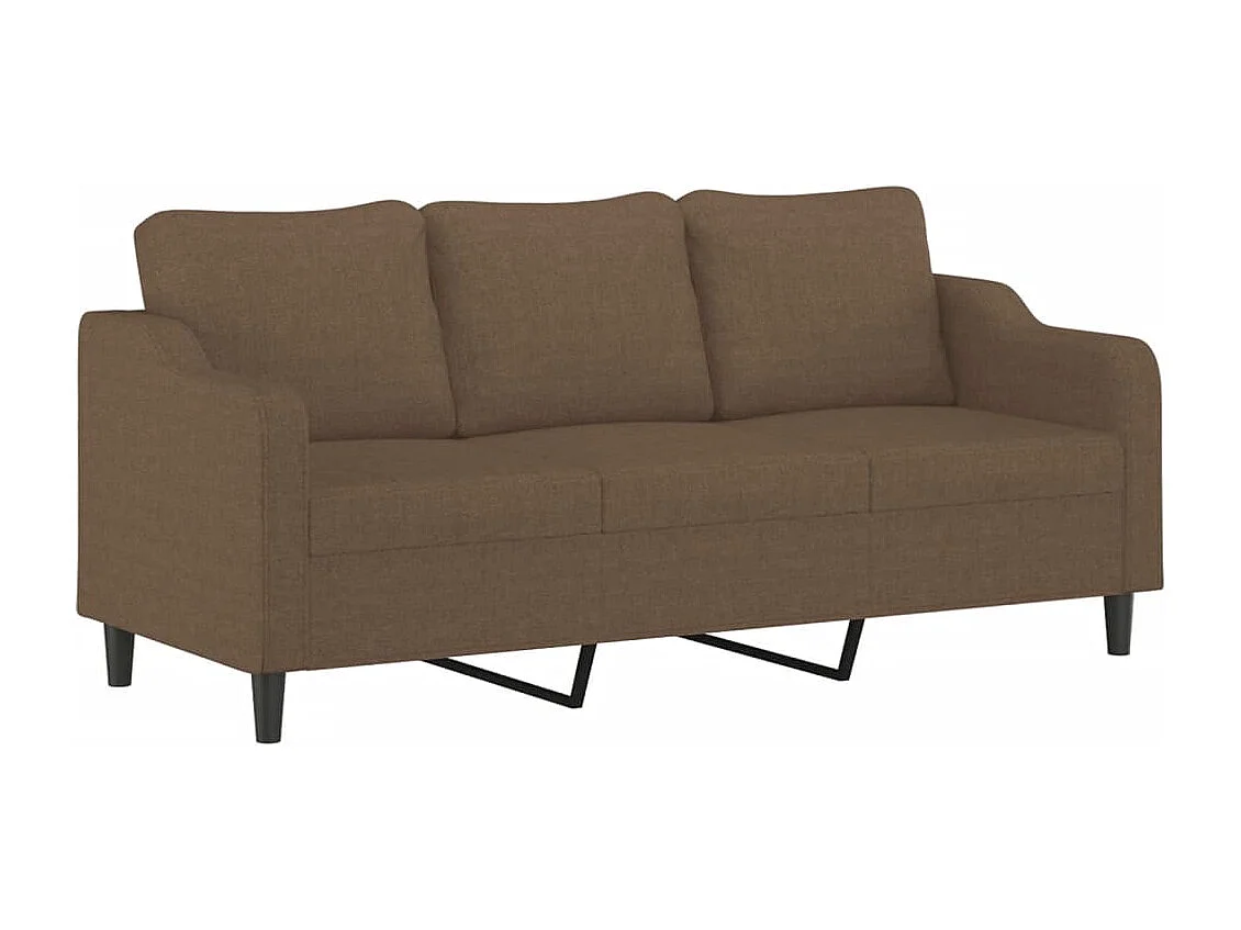 3-Sitzer-Sofa Braun 180 cm Stoff
