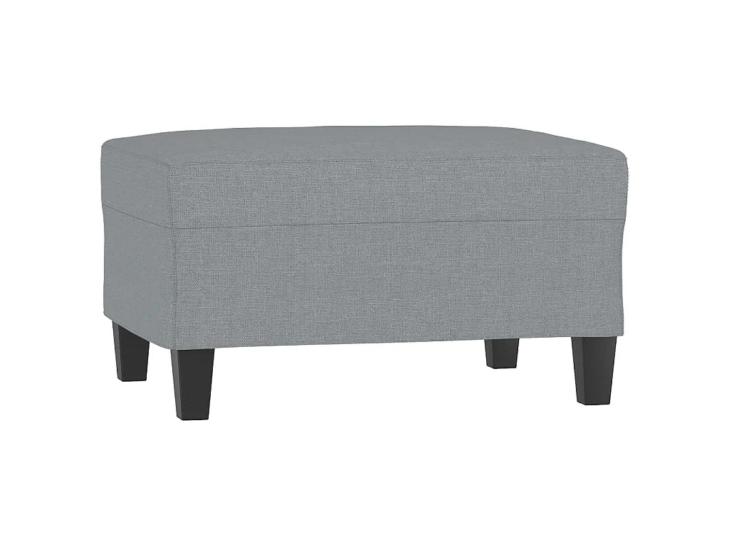 Ensemble de canapés 4 pcs coussins gris clair tissu