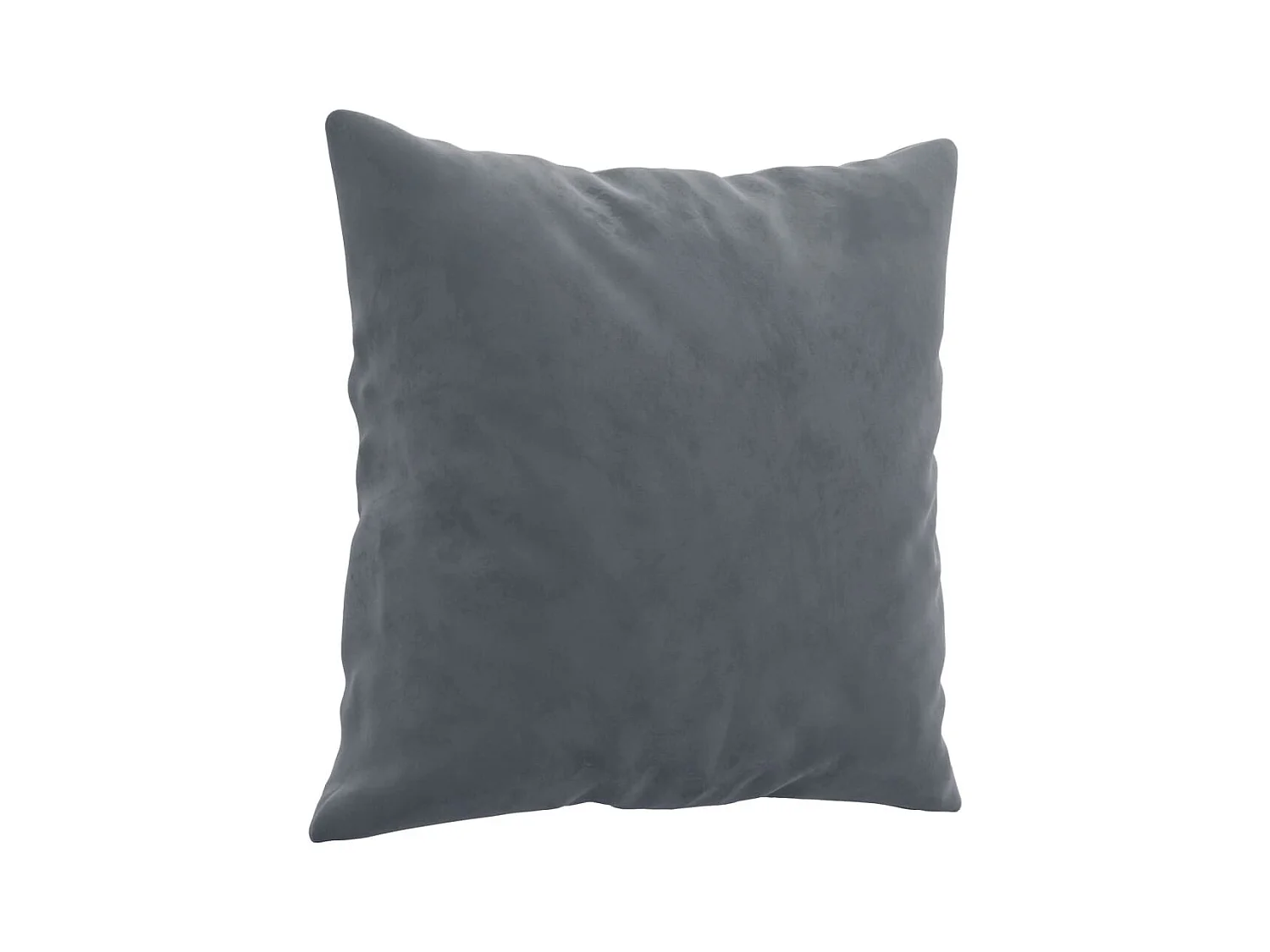 Canapé 3 places avec oreillers gris foncé 180 cm velours