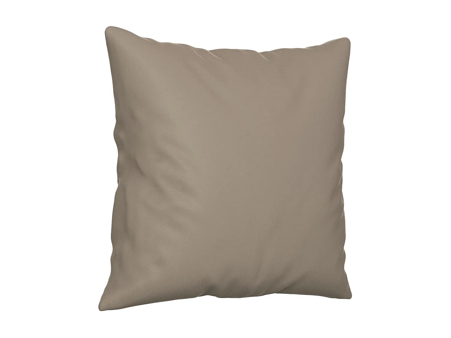 Sofá de 2 plazas con cojines tela microfibra gris taupe 140 cm