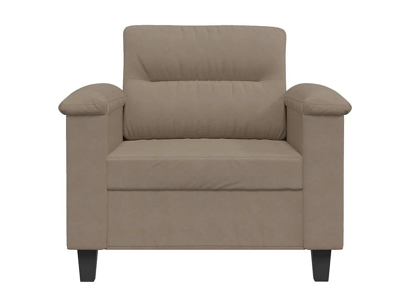 Fauteuil 60 cm microvezelstof taupe