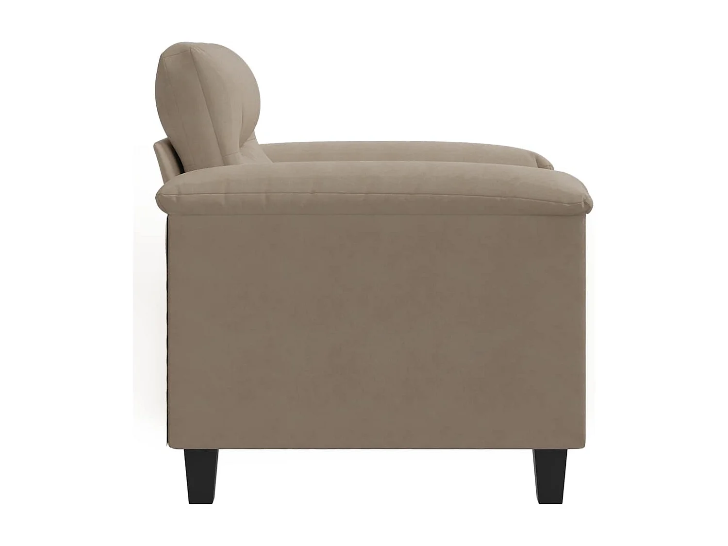 Chaise de canapé Taupe 60 cm Tissu microfibre