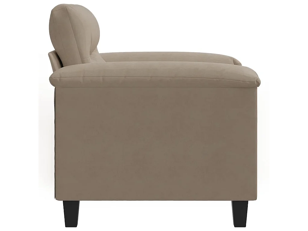 Fauteuil 60 cm microvezelstof taupe