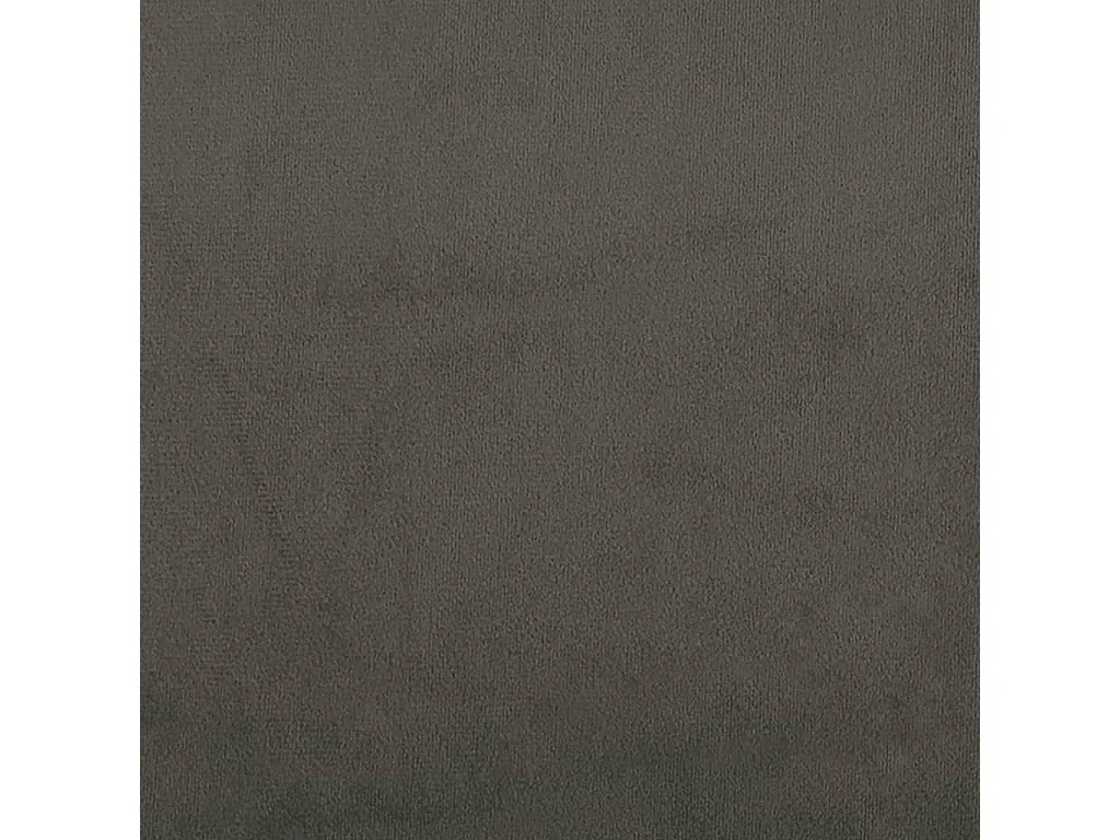 Canapé-lit à 2 places avec deux oreillers Gris foncé Velours