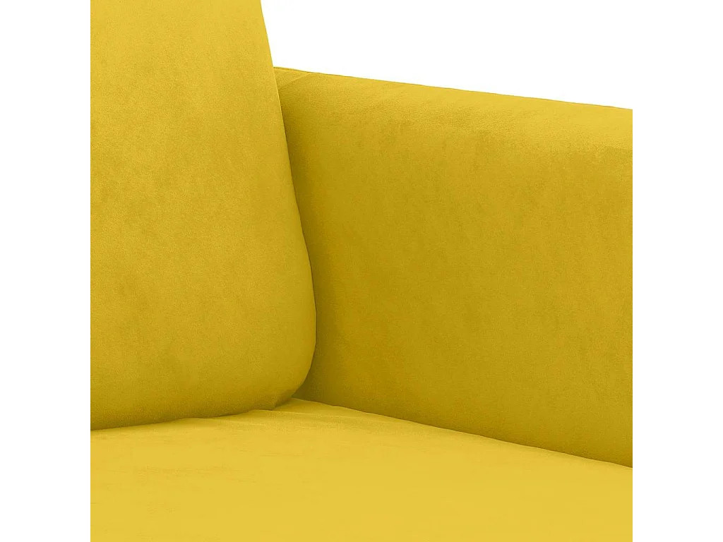 2-tlg. Sofagarnitur Gelb Samt