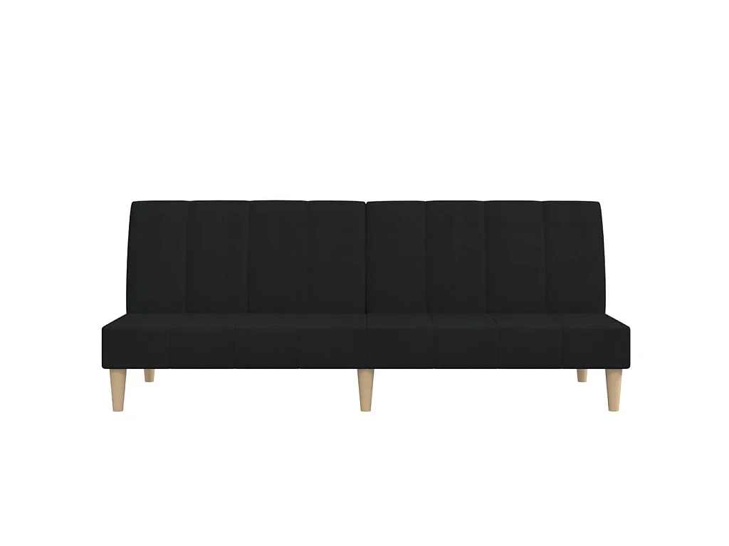 Sofá cama de 2 plazas tela negro