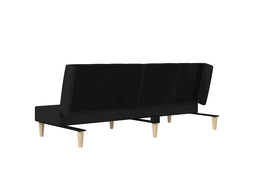 Sofá cama de 2 plazas tela negro