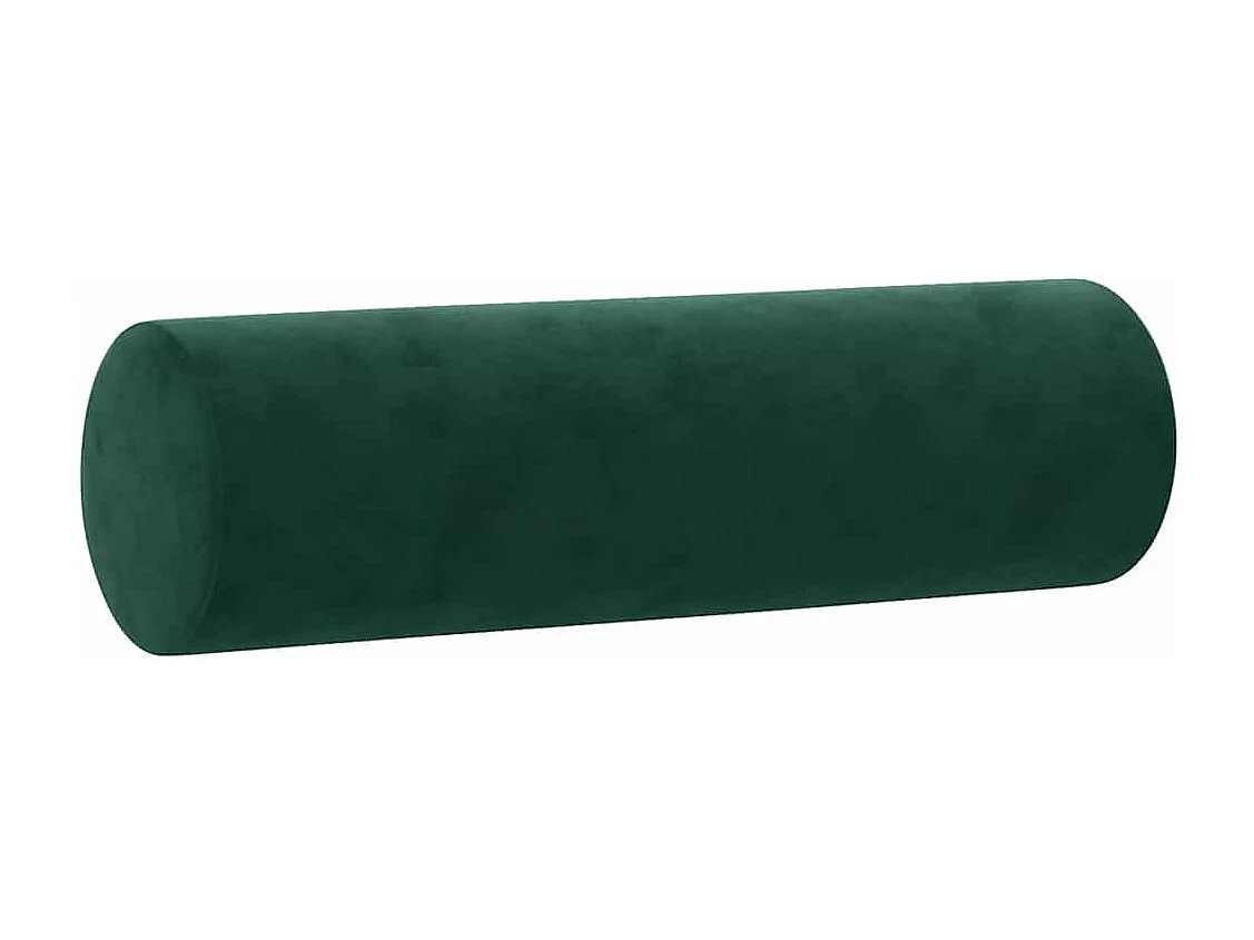 Ensemble de canapés 2 pcs avec coussins vert foncé velours