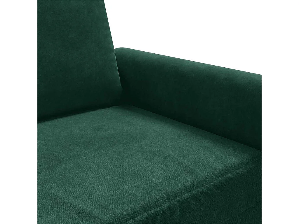 Canapé à 3 places Vert foncé 180 cm Velours