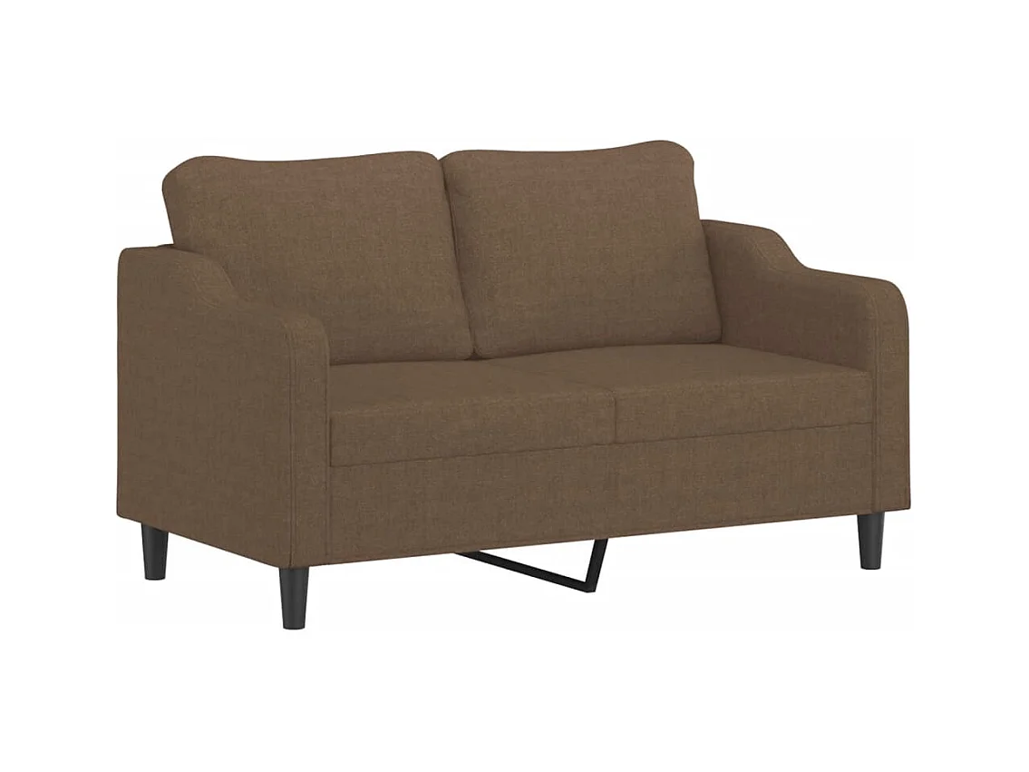 2-Sitzer-Sofa Braun 140 cm Stoff