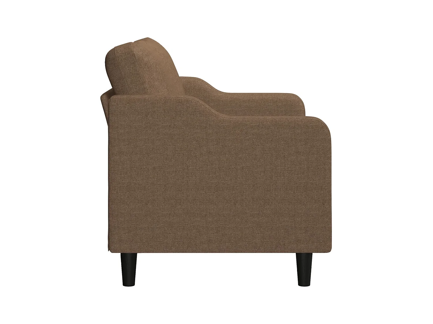 2-Sitzer-Sofa Braun 140 cm Stoff