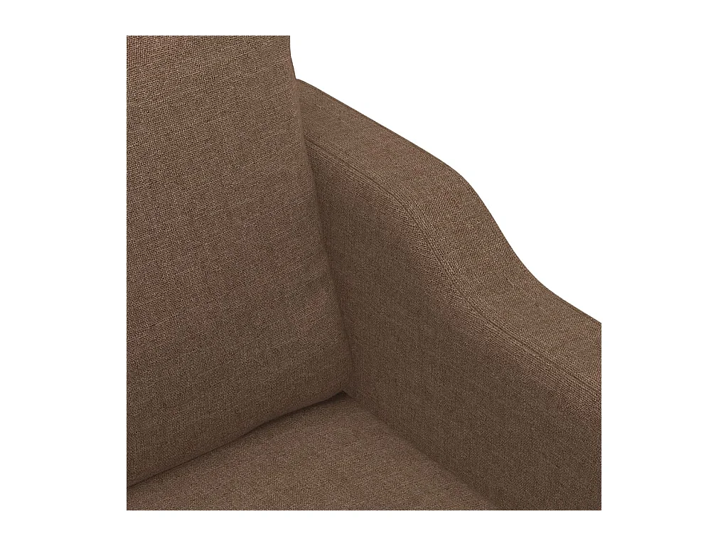 2-Sitzer-Sofa Braun 140 cm Stoff