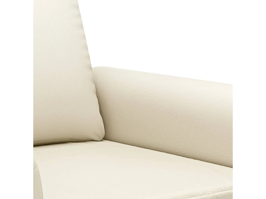 Fauteuil Crème 60 cm Similicuir