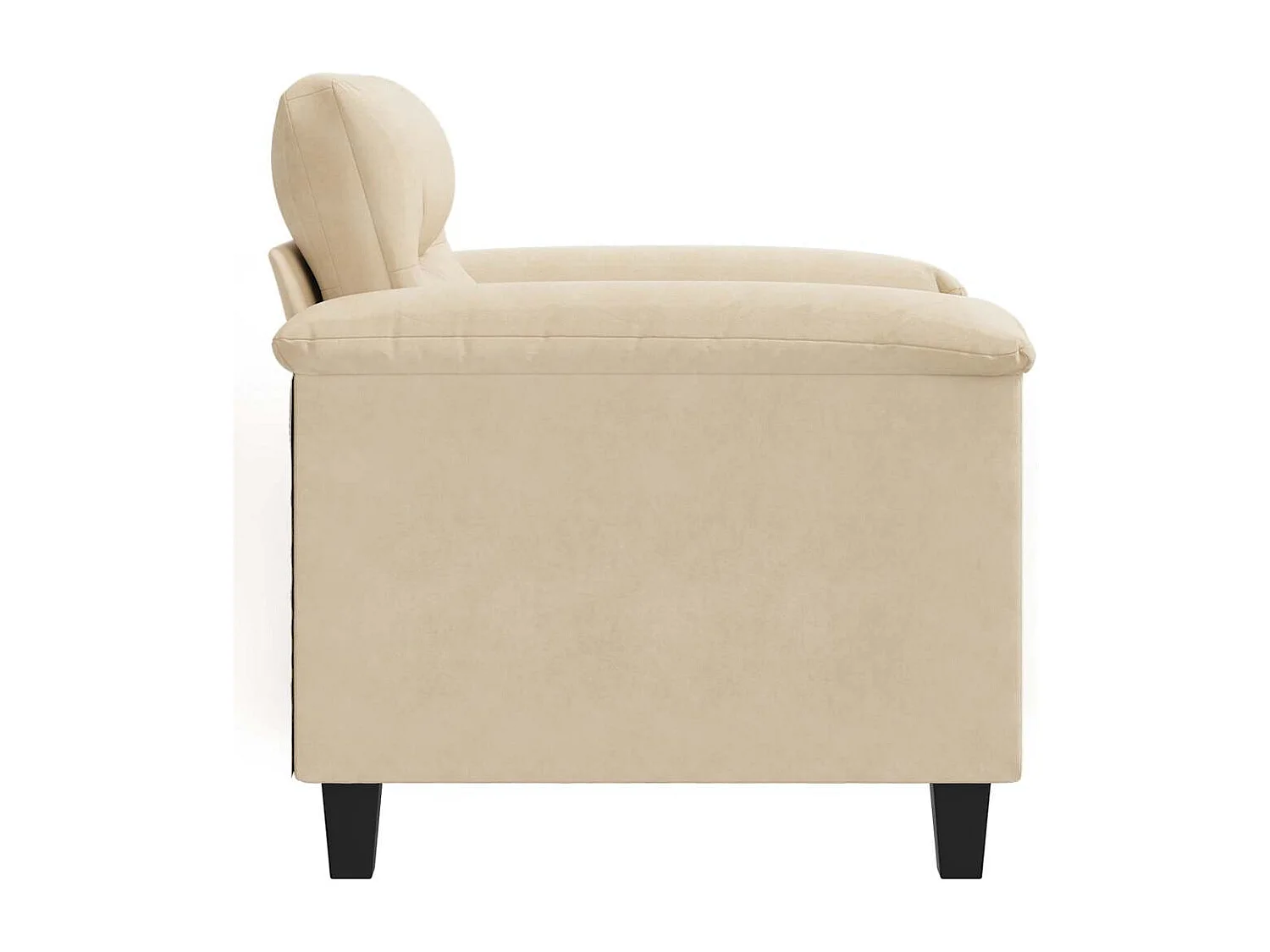 Sessel Creme 60 cm Mikrofasergewebe