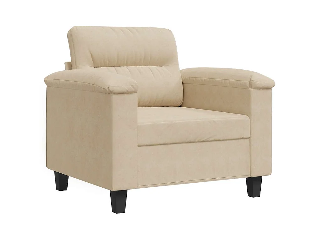 Chaise de canapé crème 60 cm tissu microfibre
