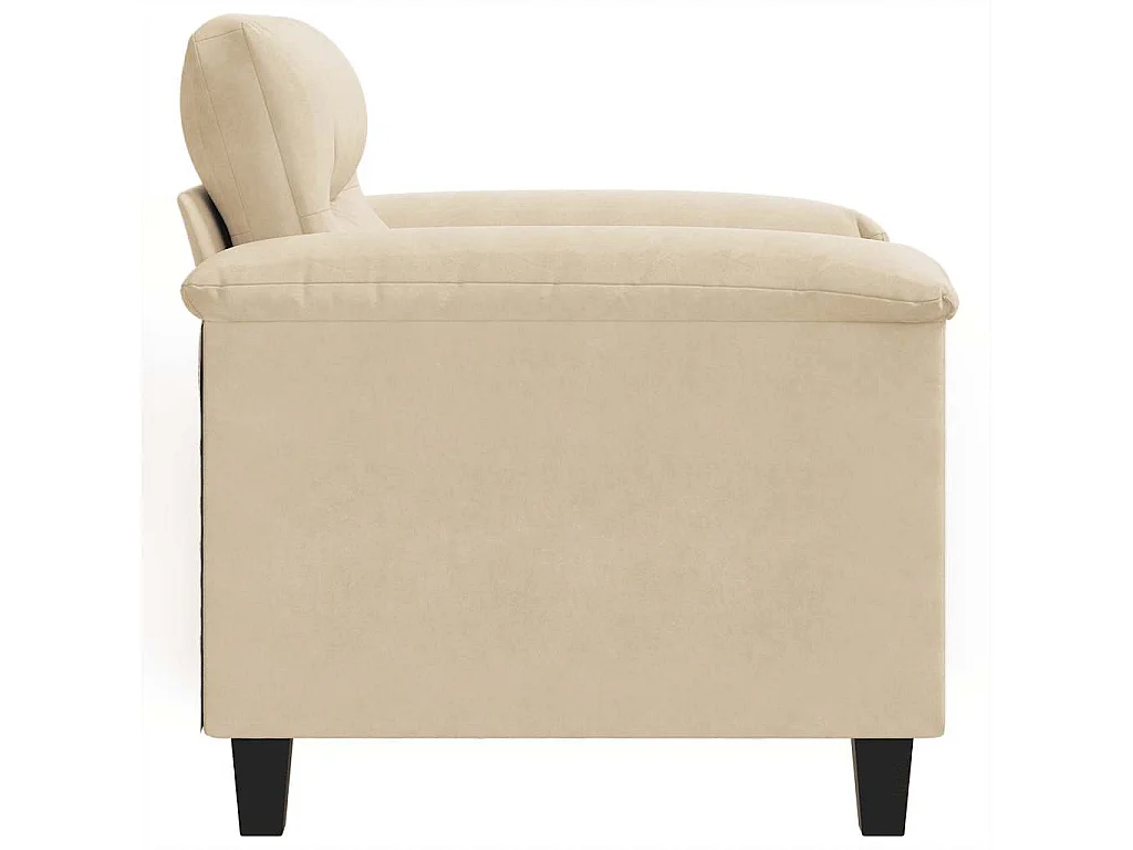 Chaise de canapé crème 60 cm tissu microfibre
