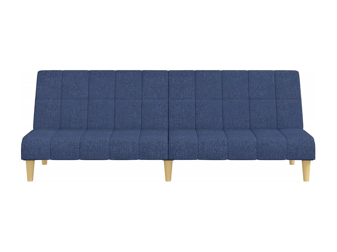 Slaapbank 2-zits stof blauw